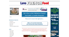 Desktop Screenshot of lovefrenchfood.com