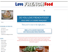 Tablet Screenshot of lovefrenchfood.com